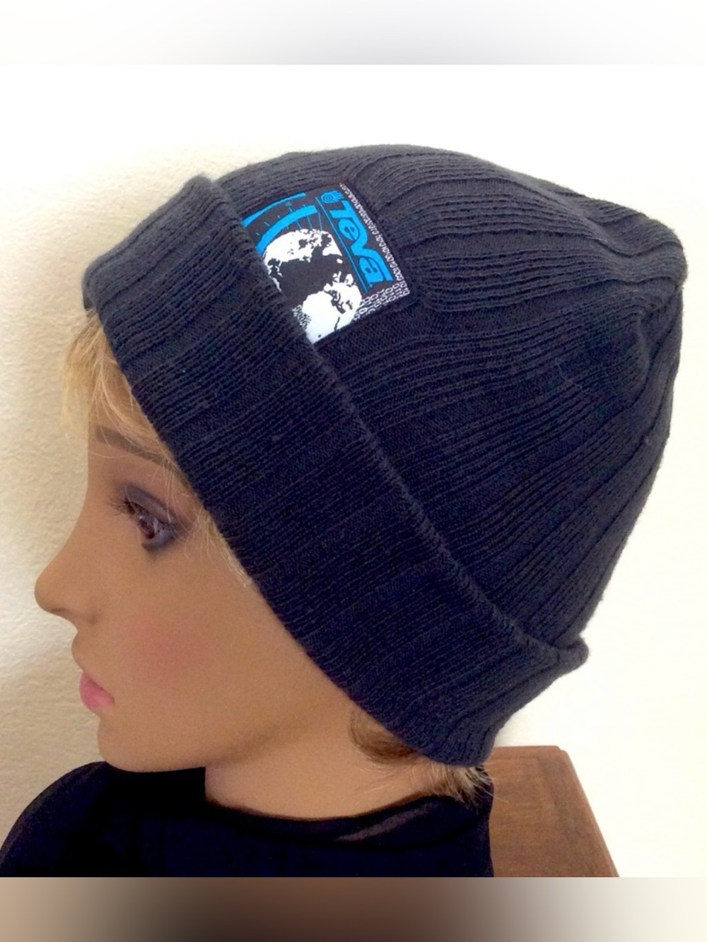 Teva Knit Stretch Beanie Unisex Streetwear OS